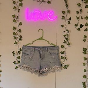 Light blue Jean shorts